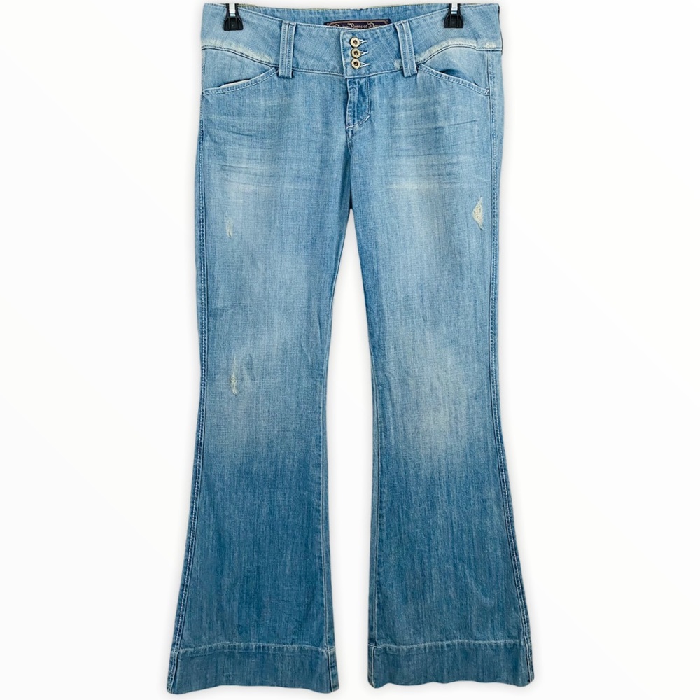 Divine Rights of Denim Light‎ Wash Flare Denim Jean - Picture 2 of 4